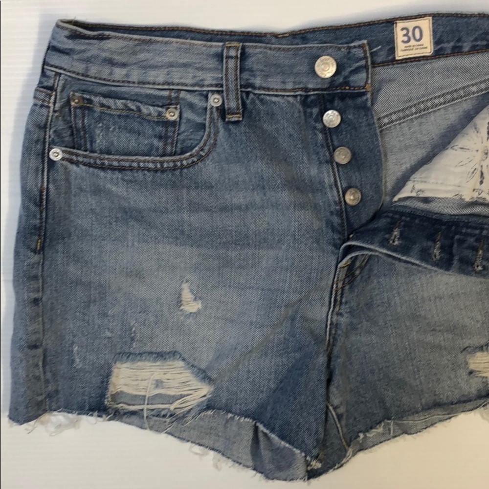 Free People Sofia Waves Denim Shorts size 30 - Picture 7 of 14